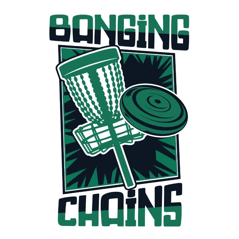 Banging Chains Basket Disc Disc Golfer Player