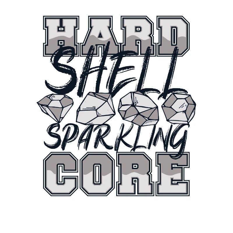 Hard Shell Sparkling Core Geologist Mineral