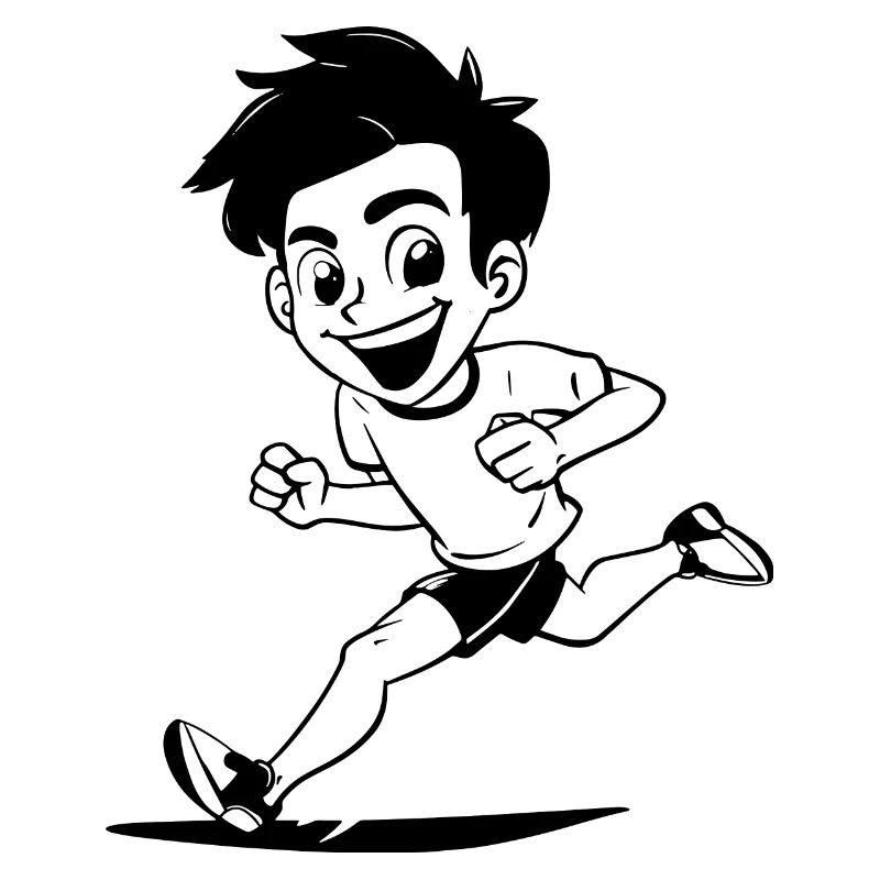 Marathon Runner Sketch