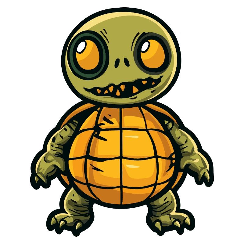 Turtle Halloween Comic Funny