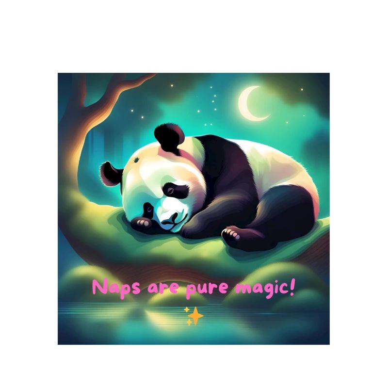 naps are pure magic sleeping panda