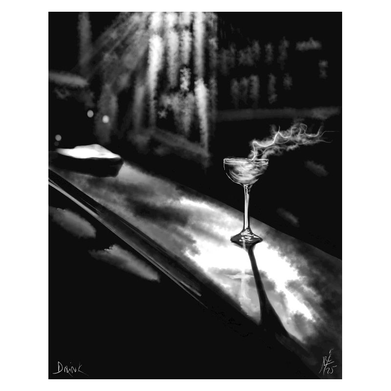 Midnight Martini auf Chrome