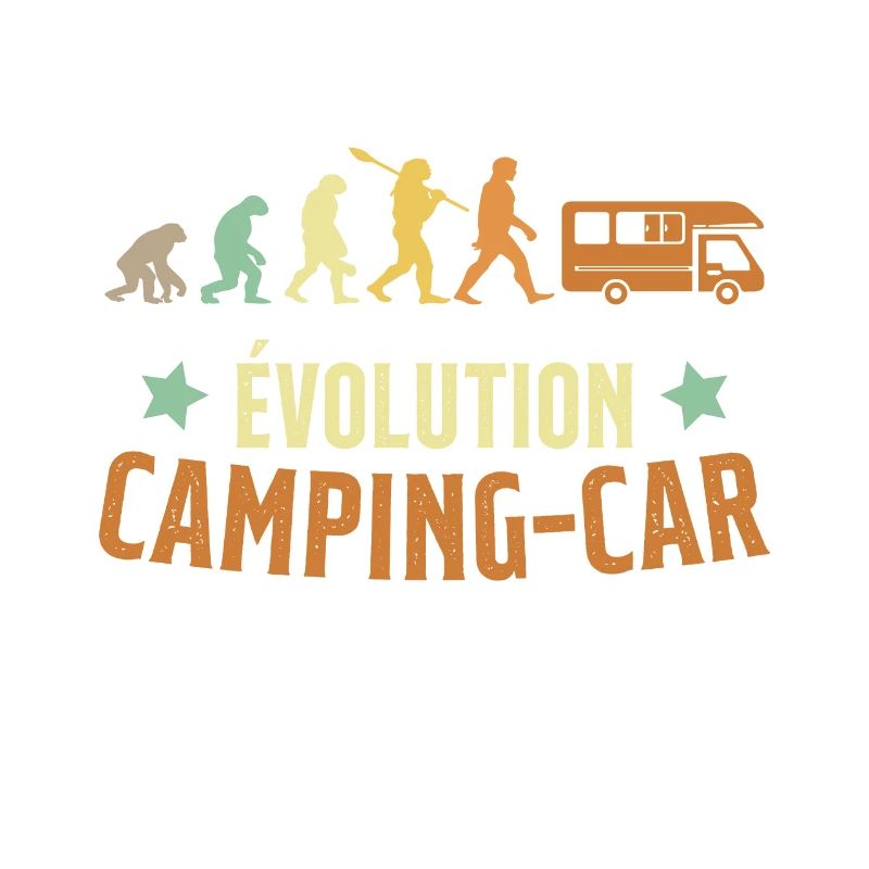 Évolution Camping Car Humour Cadeau