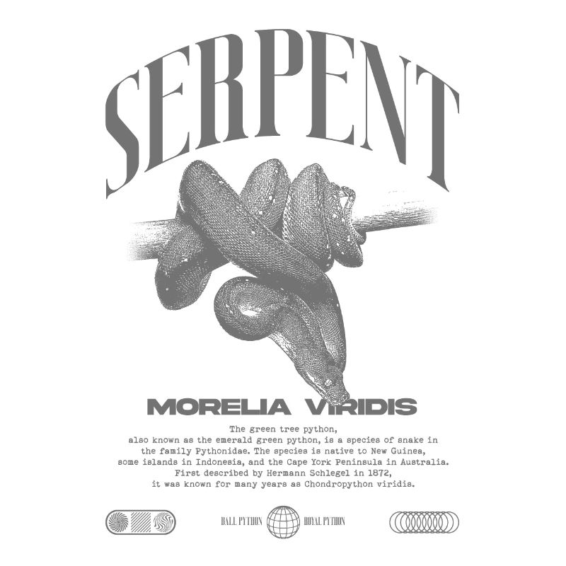 Green Tree Python Modern Reptile Keeper Streetwear