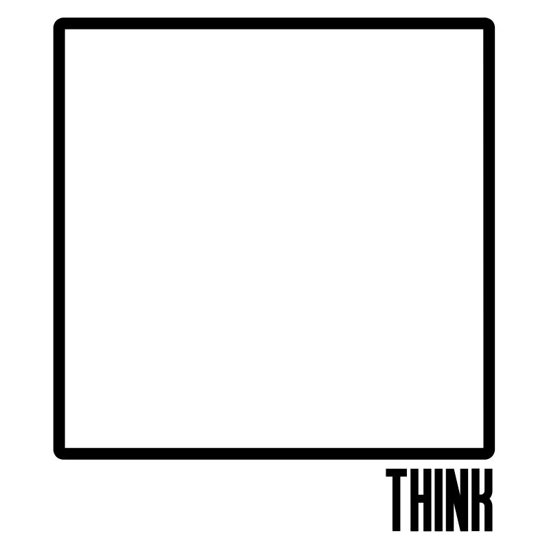 Think Outside the Box Minimal Art Illustration