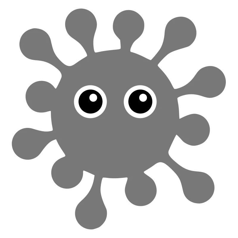 ★ Couleurs de conception modifiables ★ Virus aux yeux écarquillés