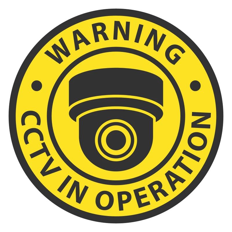 Security cameras in use symbol icon. Fixed CCTV
