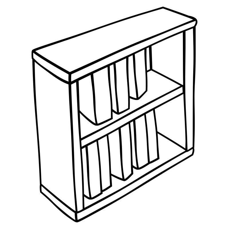 Conception clipart de bibliothèque