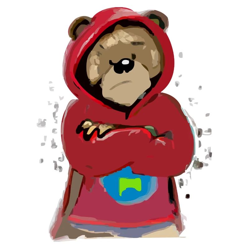 Bloo the grumpy bear