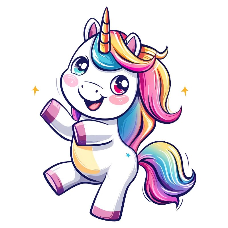 Cute dancing unicorn
