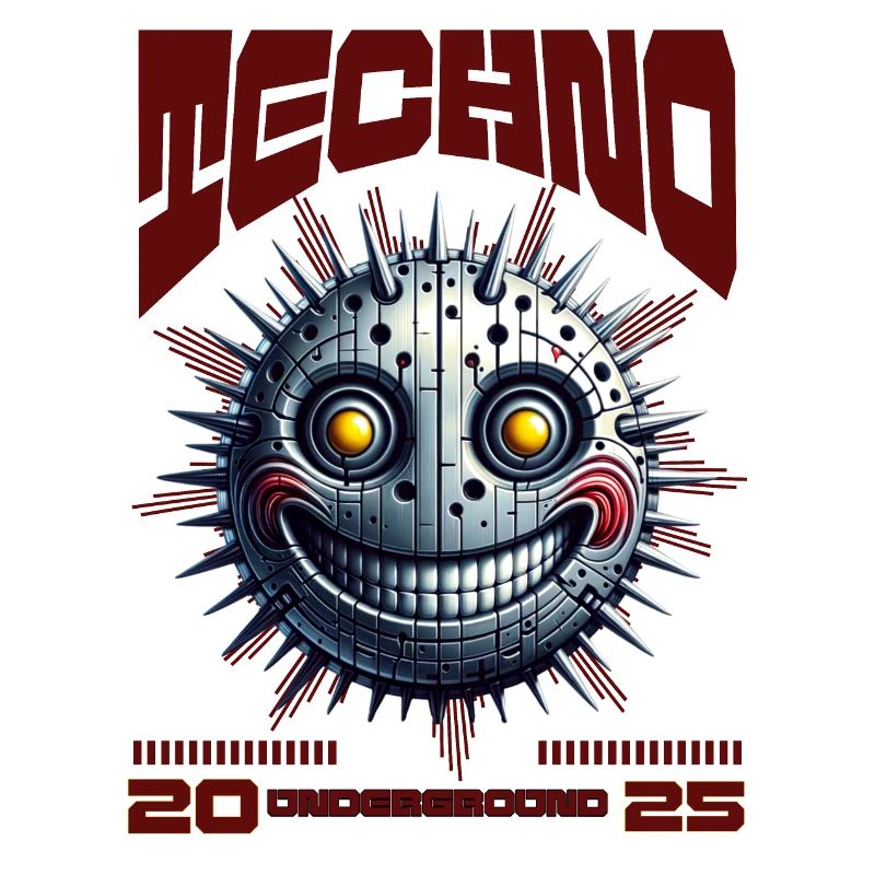 Techno Underground Rave Feest