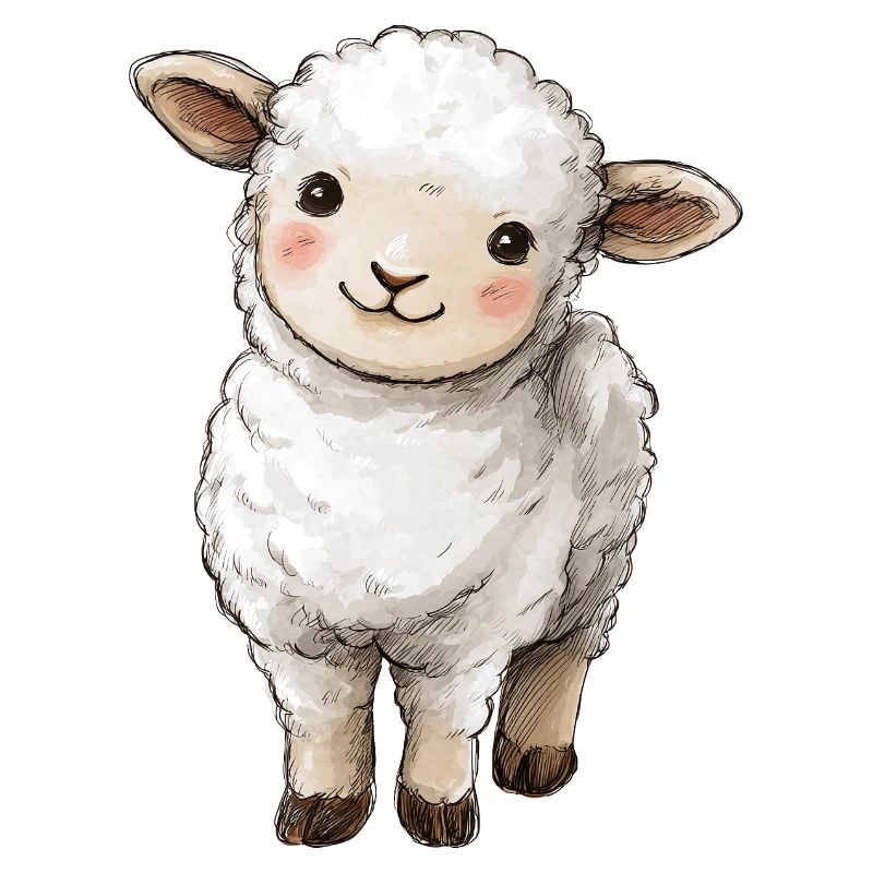 Mignon bébé mouton