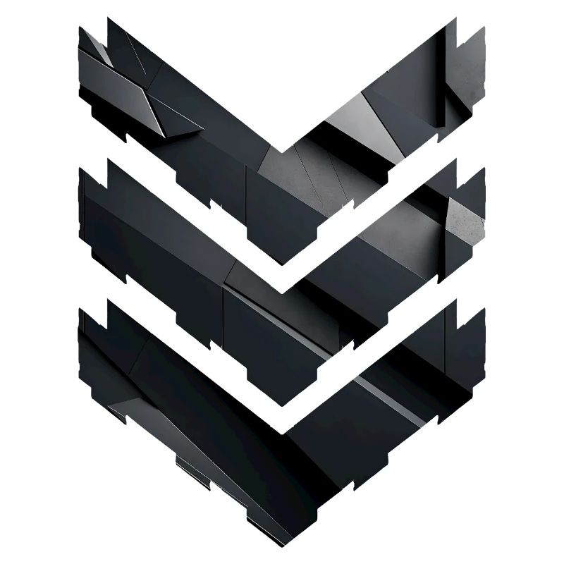 Abstract Black Geometric Pattern