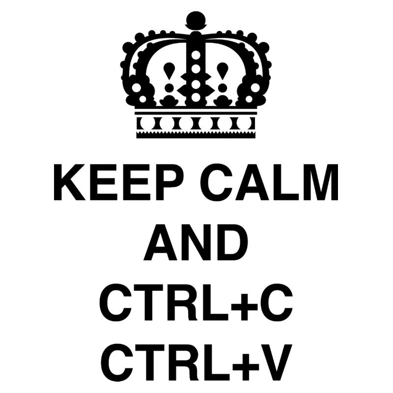 T-shirts de classe Keep calm et CTRL+C CTRL+V