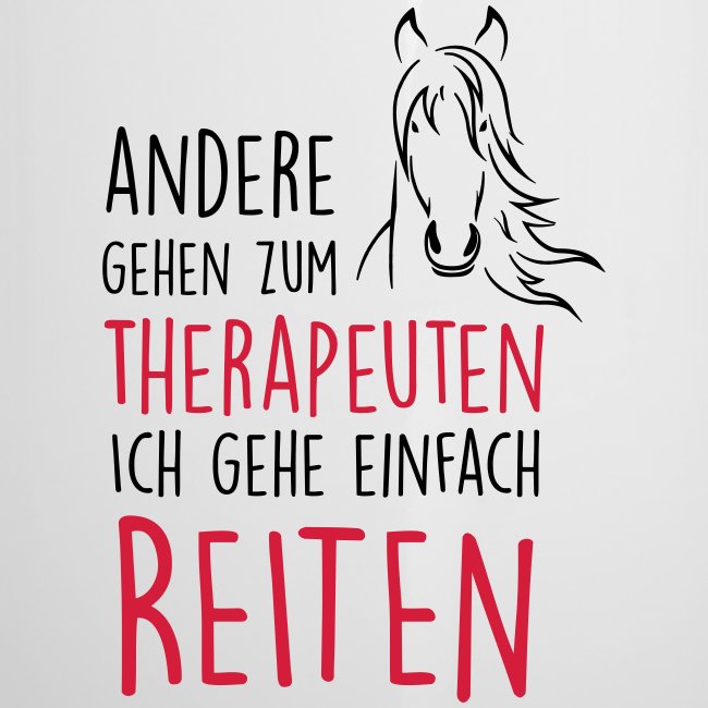 Vorschau: Therapeut Pferd - Emaille-Tasse