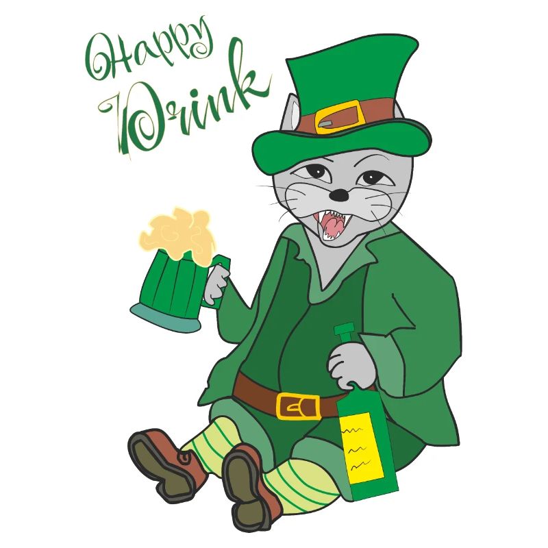 Chat, Boisson Heureuse