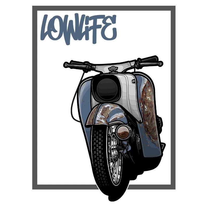 Schwalbe Tuning (blue / rust) // Illustration