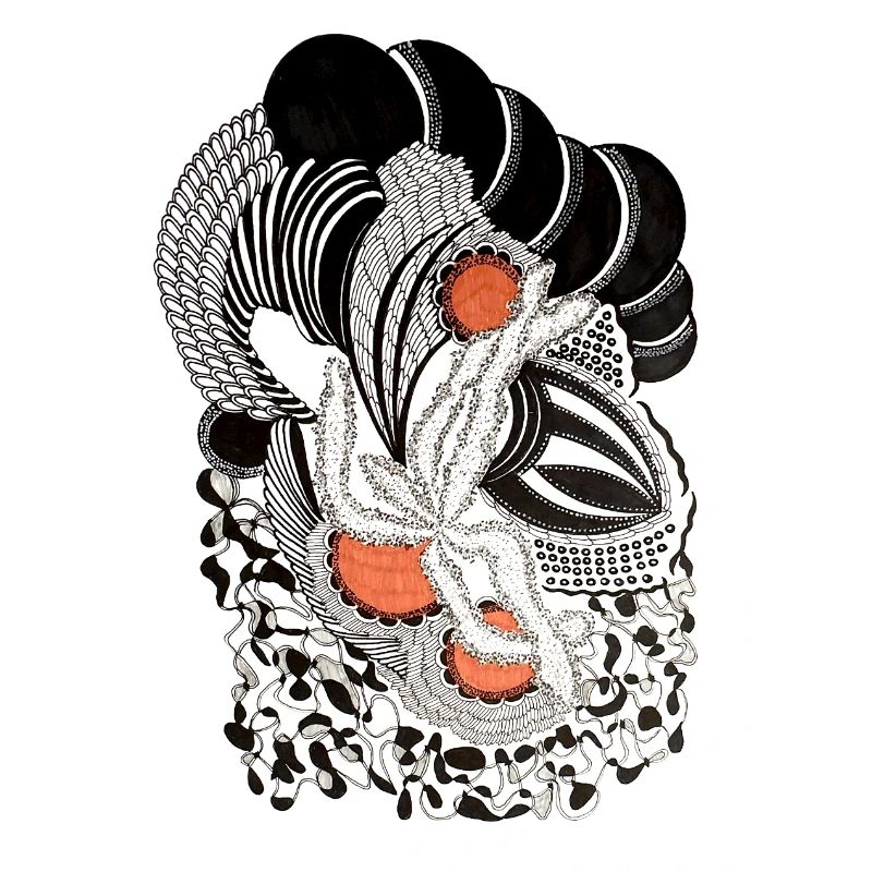 Ornamental Black & White Pattern