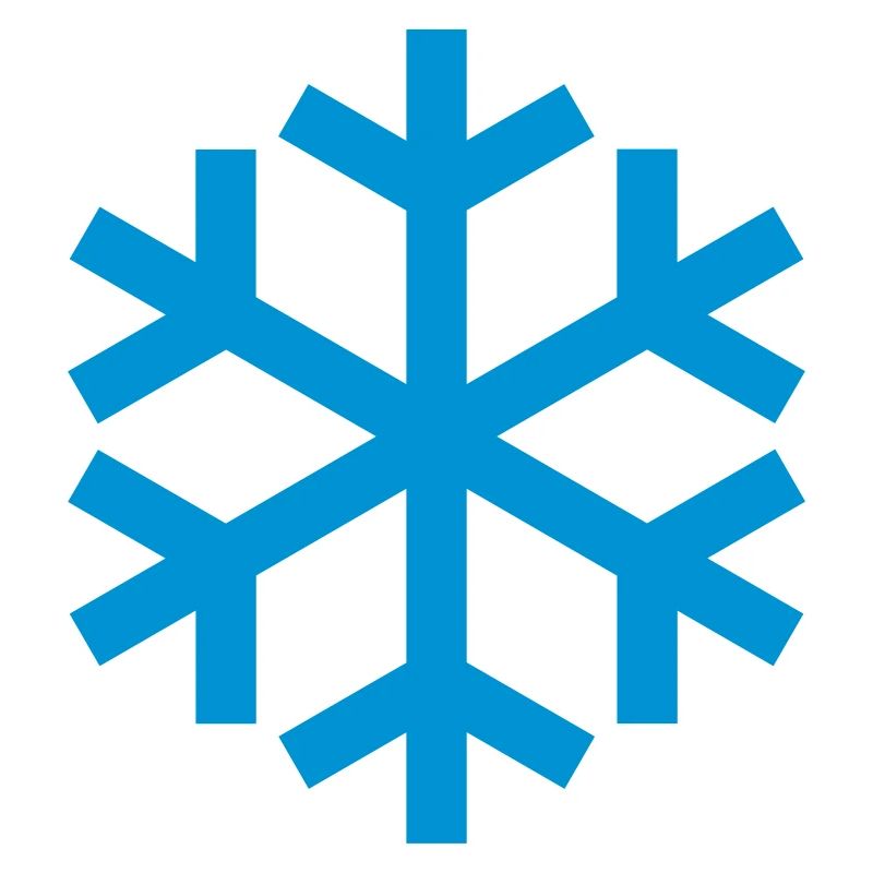Icône d'icône de temps de flocon de neige