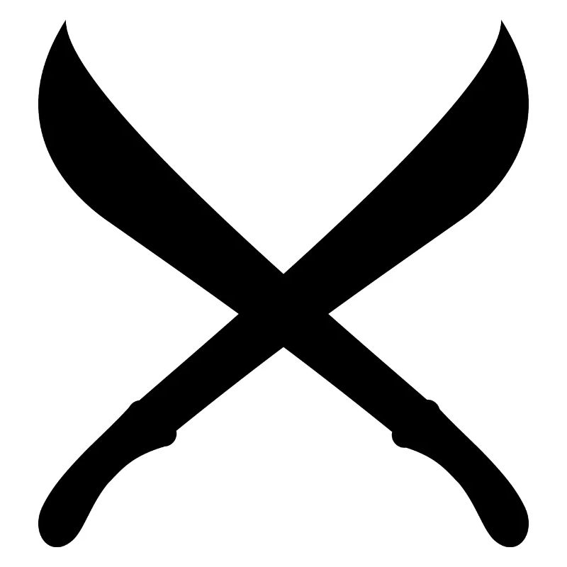 Machetes crossed