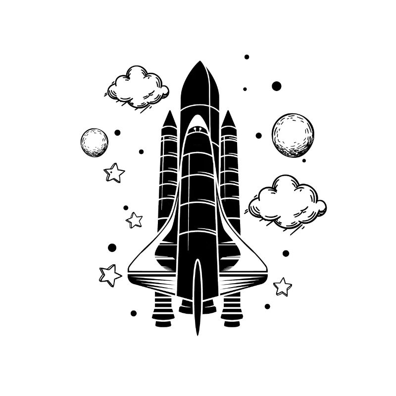 Vaisseau spatial - Astronaute spatial de fusée