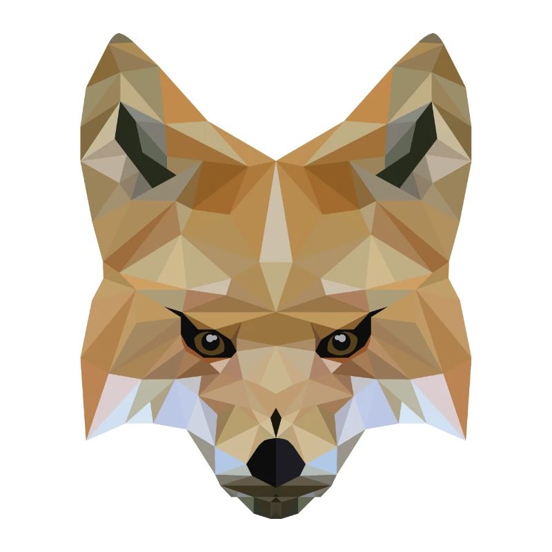 Low Poly Art Fox - Gift Idea