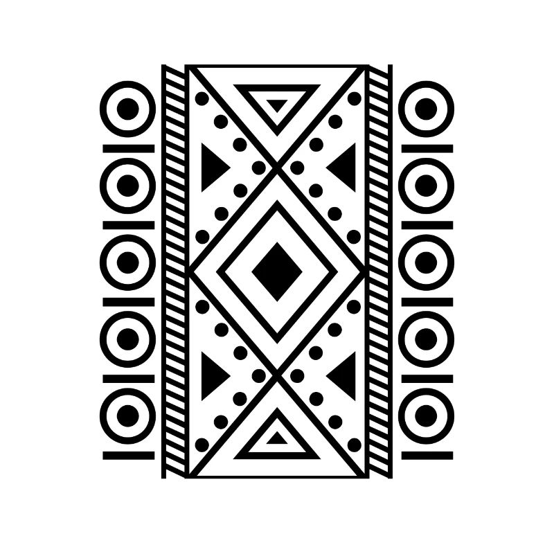 beautiful pattern design black