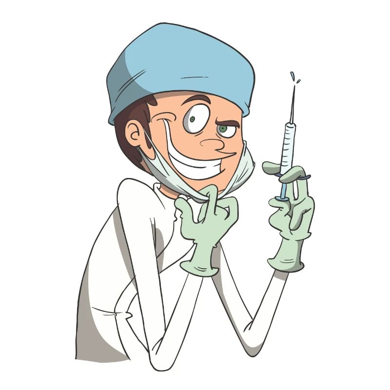 Fiese Krankenschwester Anästhesie Spritze