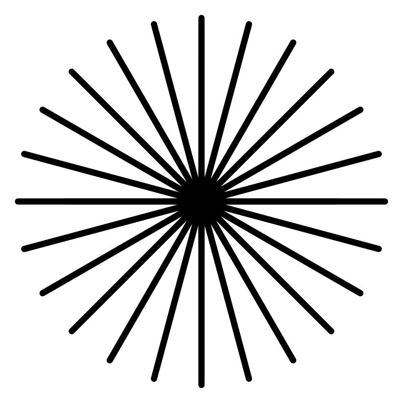 Lines Circle Sun Rays