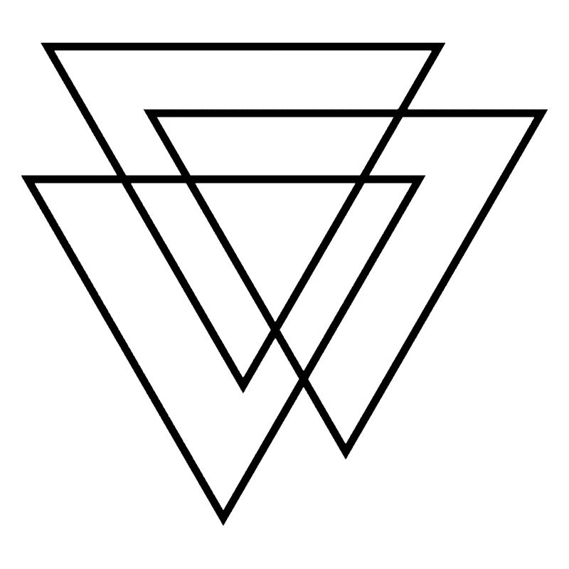 3D Triangles - Three Triangles - Three Triangles Design