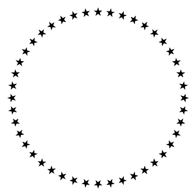 Étoile cercle géométrie