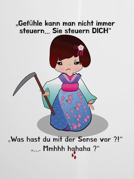 Schwarzer Humor Geisha