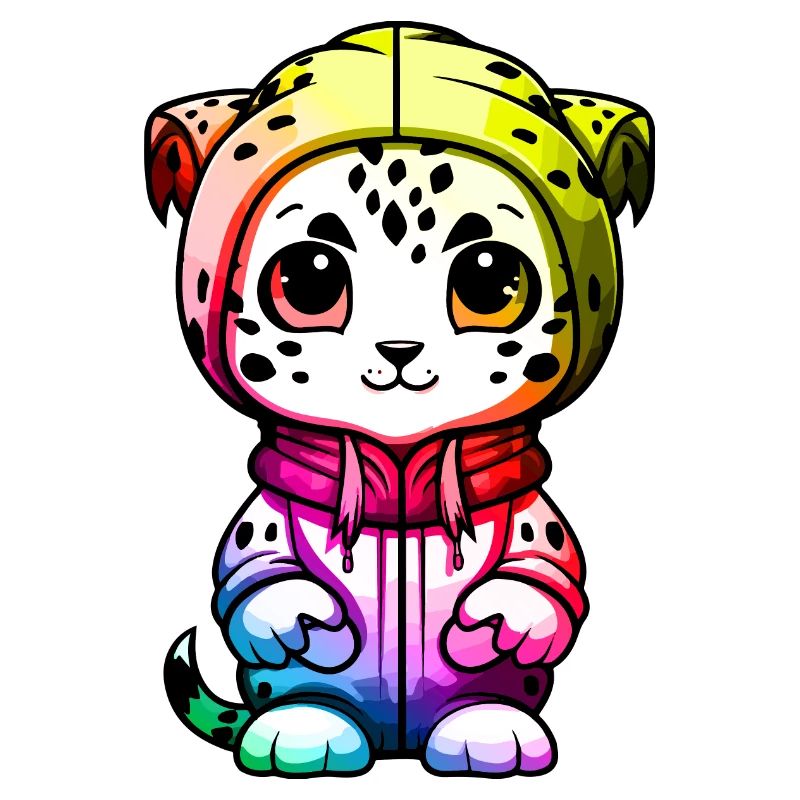 Schneeleopard Winter leopard Tier