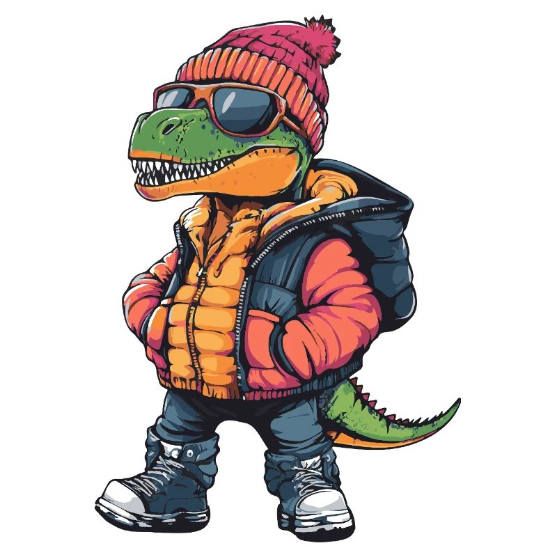 Dinosaur T-Rex Cool Comic
