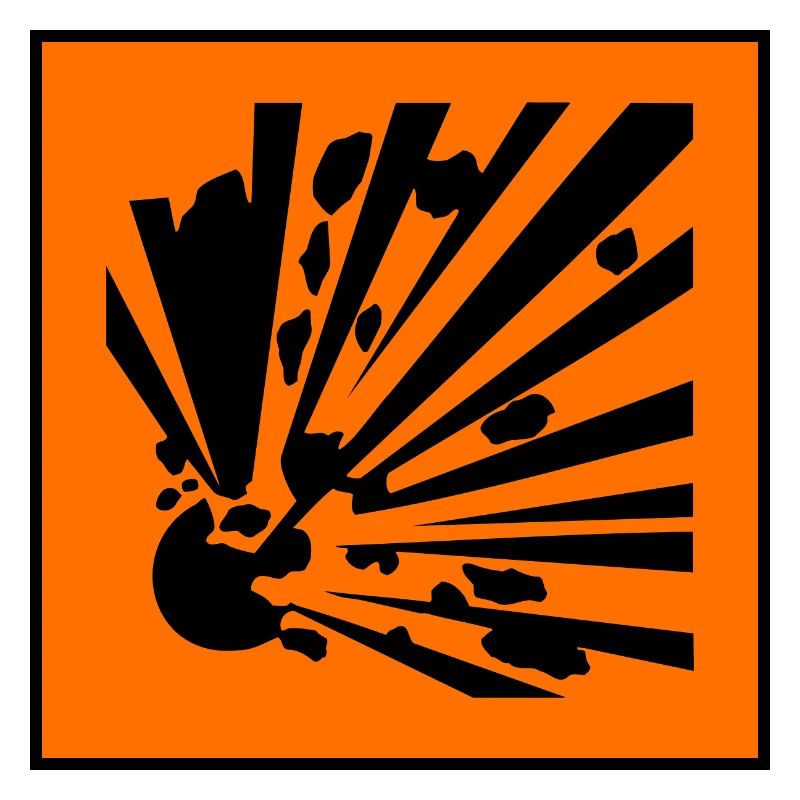 Symbole de danger explosif
