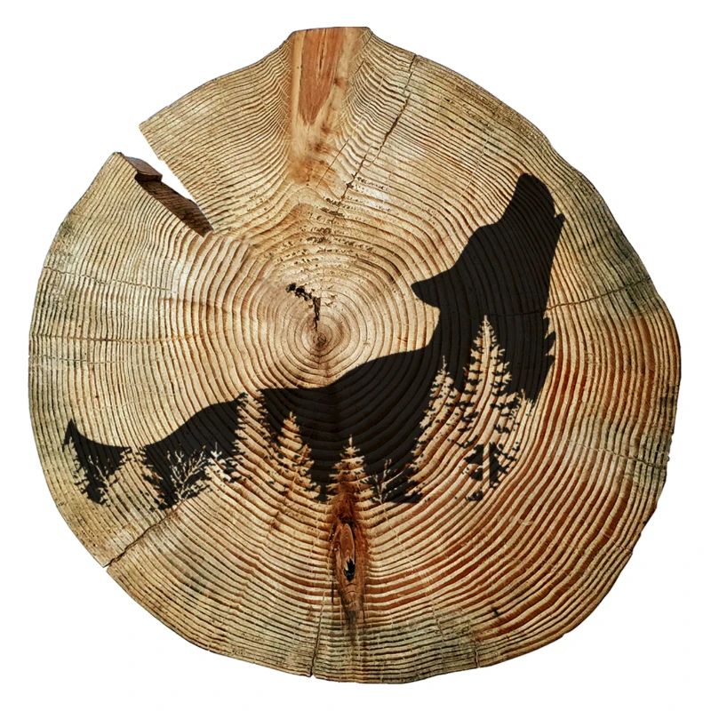 Tree Disc Wolf