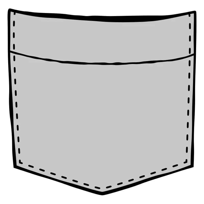 Conception de poche de poitrine vide