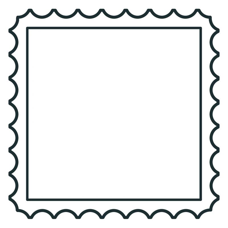 Square postage stamp
