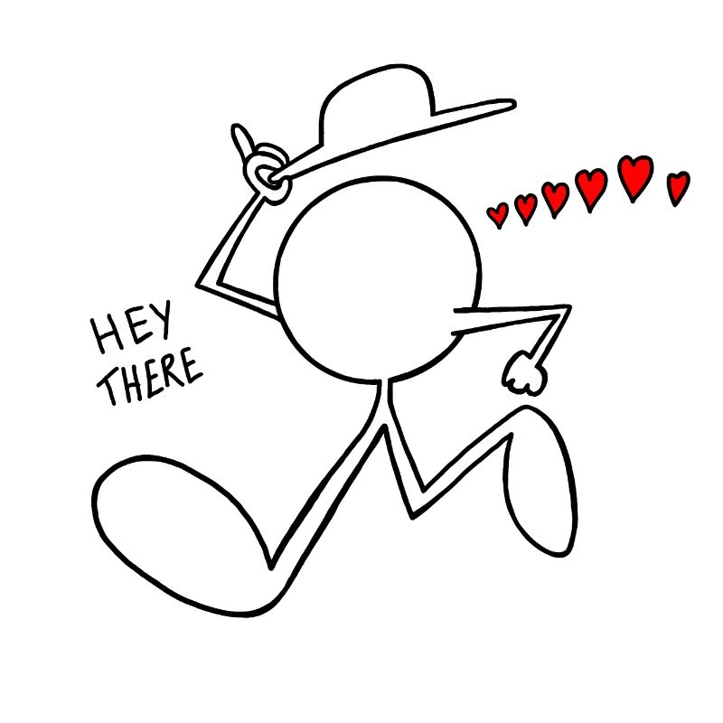 Hey There Plain Doodle