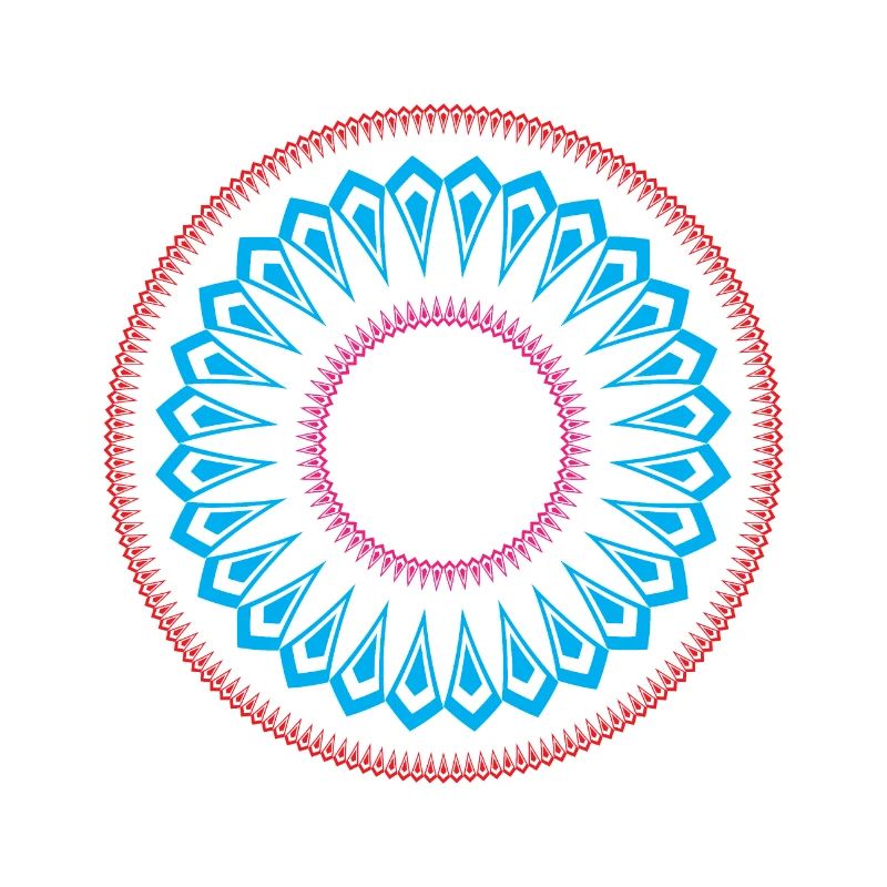 Einfaches Mandala-Designmuster