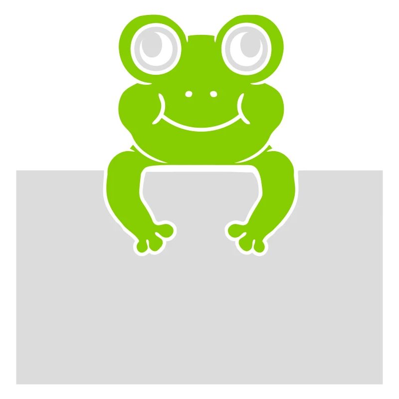 Texte présent Comic Frog
