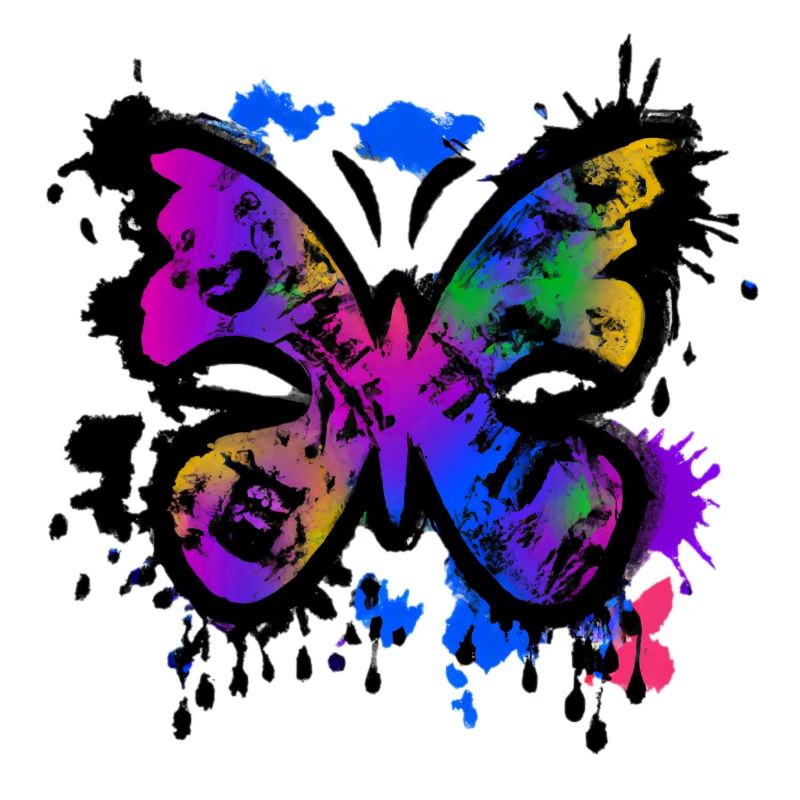 butterfly graffiti