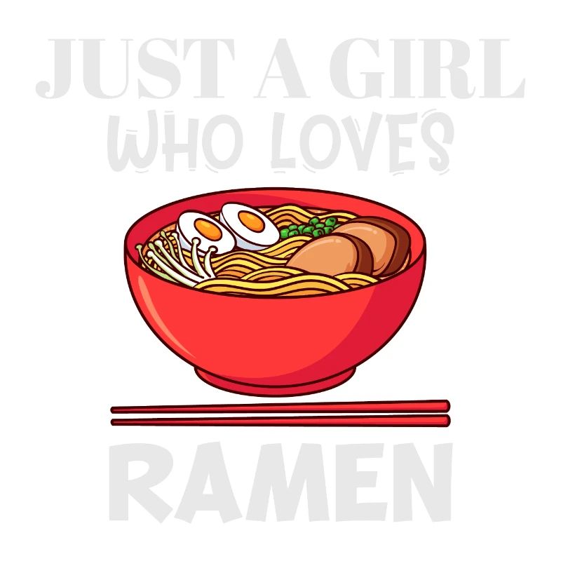 Nur ein Mädchen, das Ramen liebt
