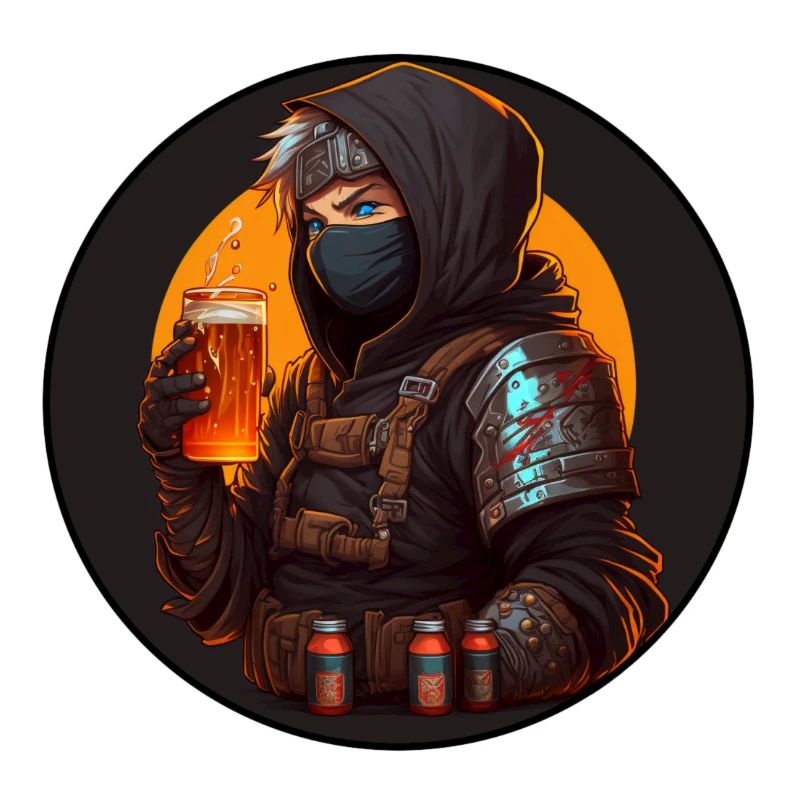 Ninja mit Bier
