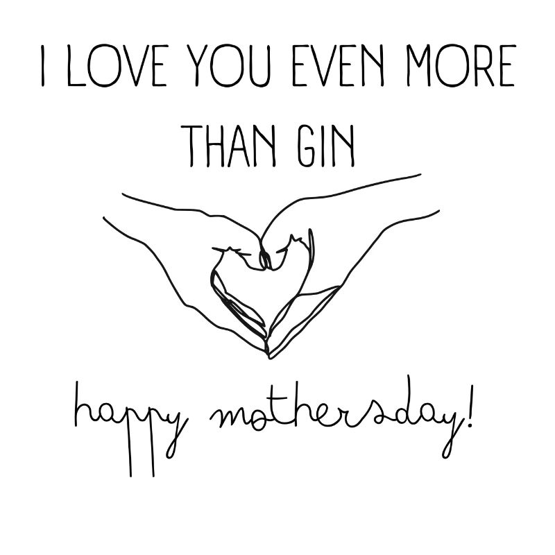 Muttertag Muttertagsgeschenk gin