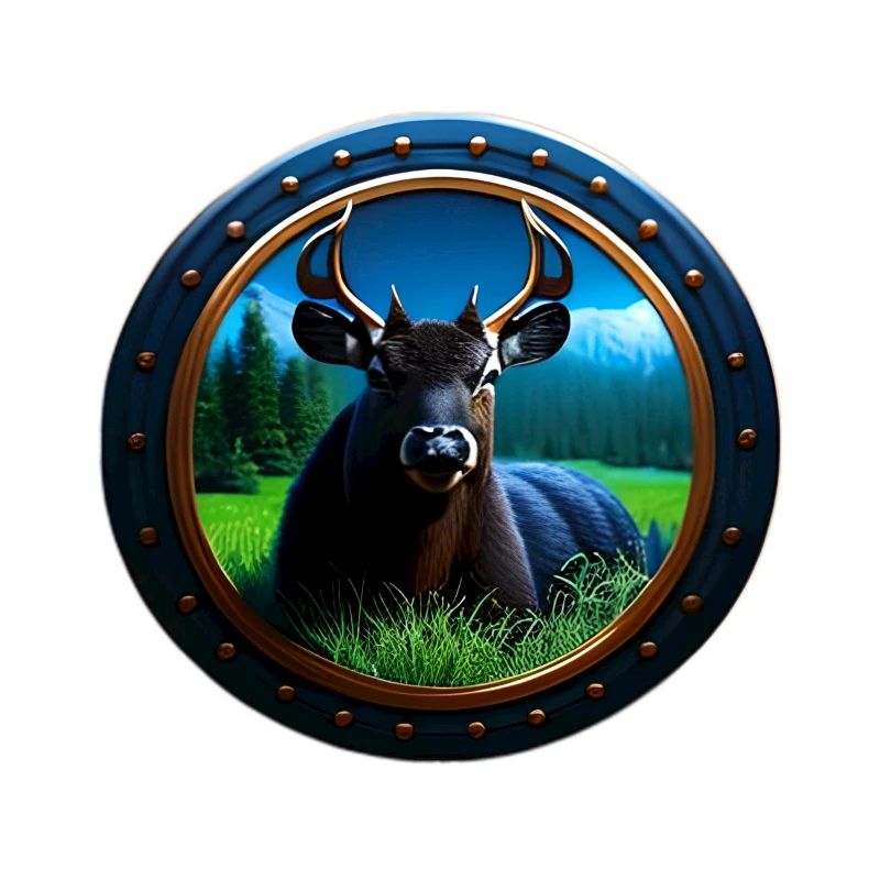 Hirsch im Gras