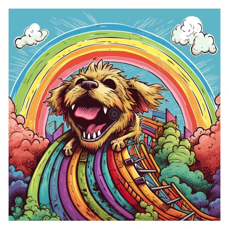 Funny LSD - Freaky Dwarf - Chien sur Rollercoster 1
