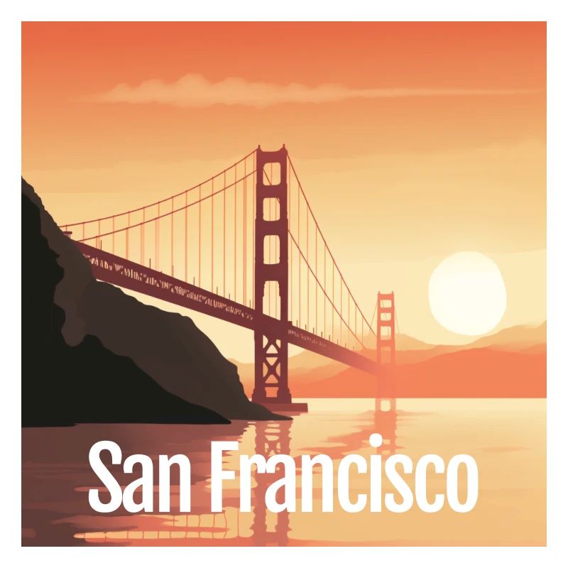 Golden Gate Bridge - San Francisco - Square