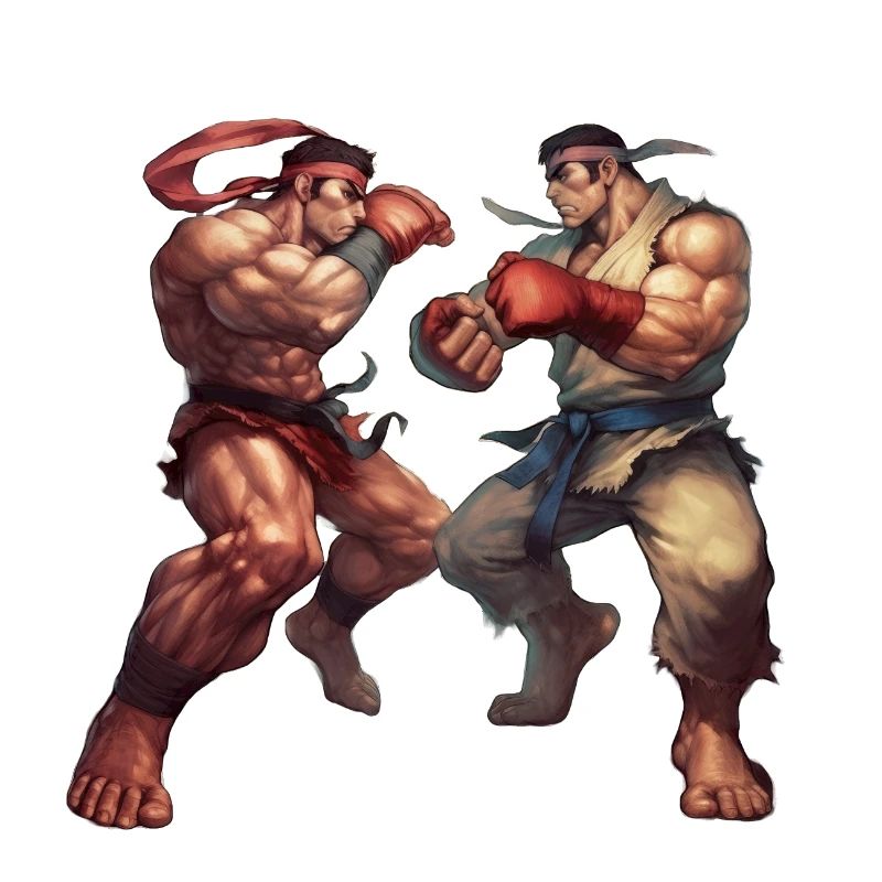 Conceptions dynamiques de style Streetfighter pour le combat
