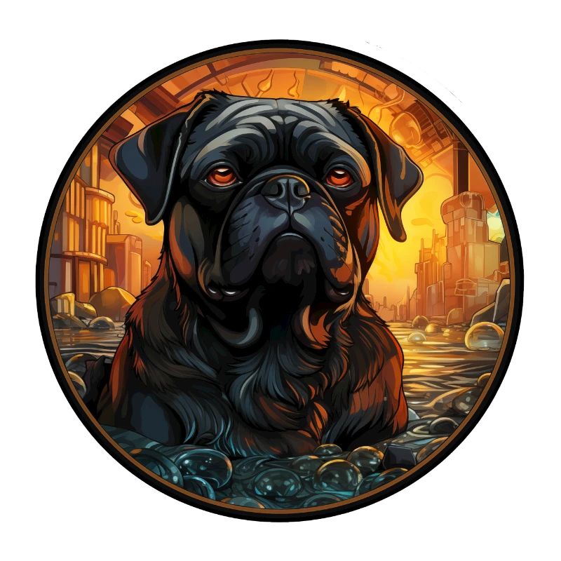 Schwarzer Mops